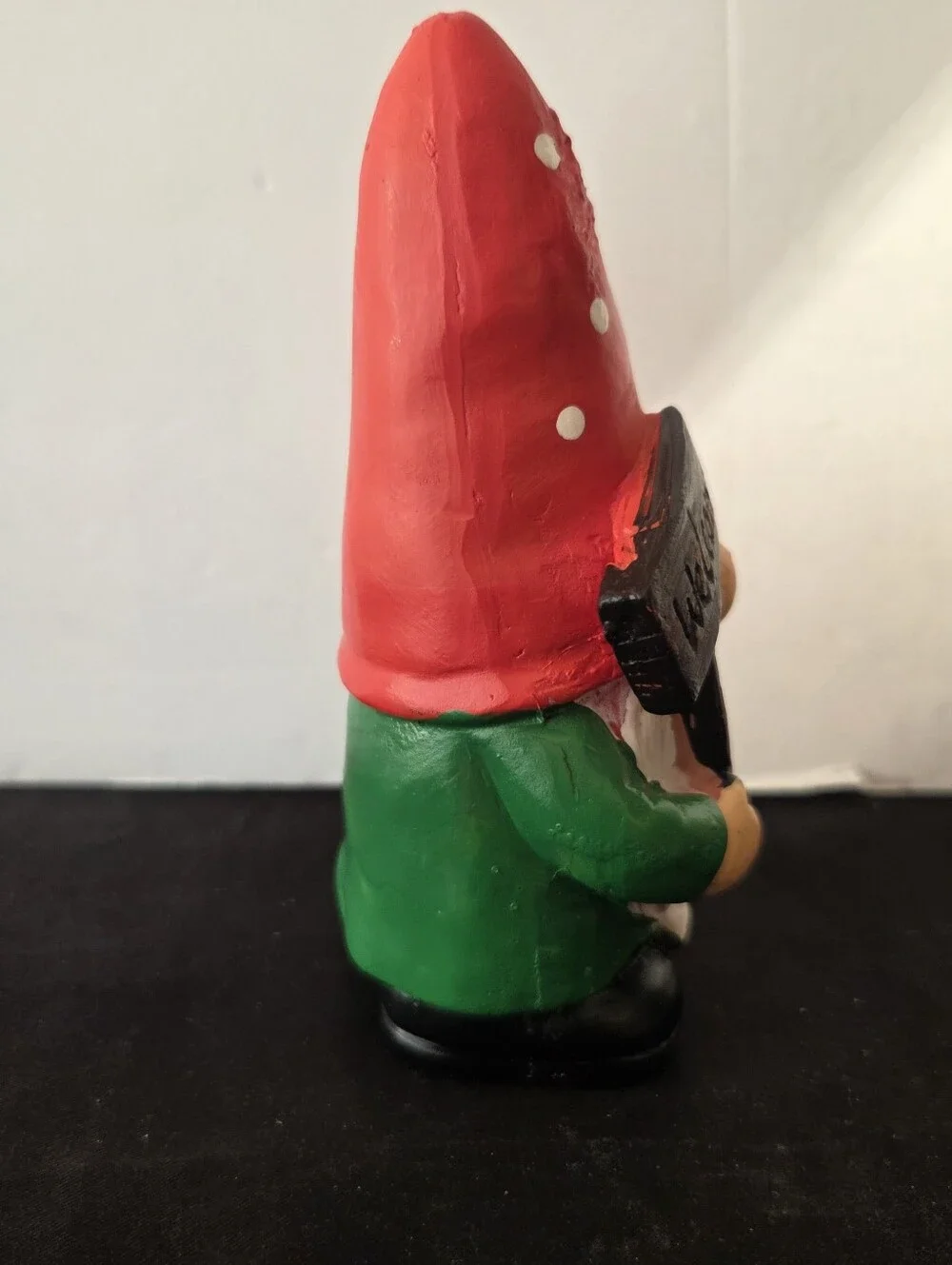 Welcome Gnome Figurine Polka Dot Hat Resin Home Kitchen Rustic Decor 5